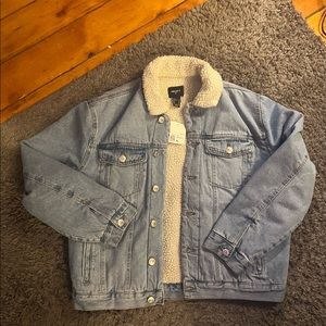 Sherpa Lined Jean Jacket NWT